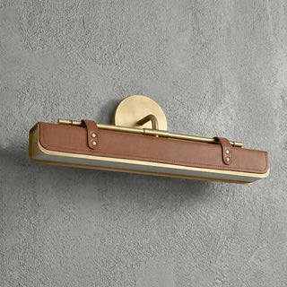 Equest Riveted Leather Sconce