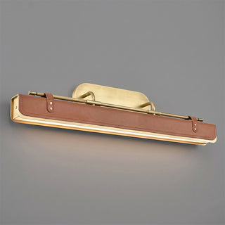 Equest Riveted Leather Sconce