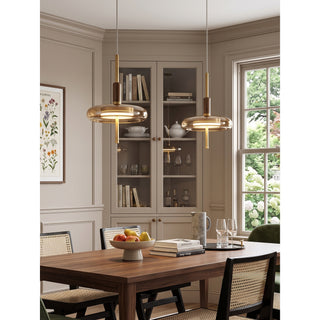 Equinox Glass Disc Pendant Lamp
