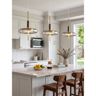 Equinox Glass Disc Pendant Lamp