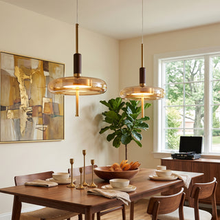 Equinox Glass Disc Pendant Lamp