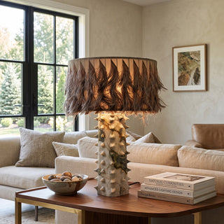 Esme Marble Totem Table Lamp