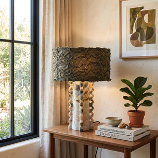 Esme Marble Totem Table Lamp