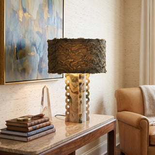 Esme Marble Totem Table Lamp