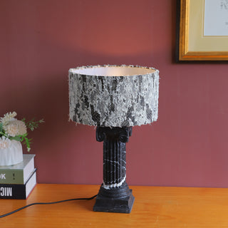 Esme Marble Totem Table Lamp