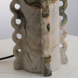 Esme Marble Totem Table Lamp