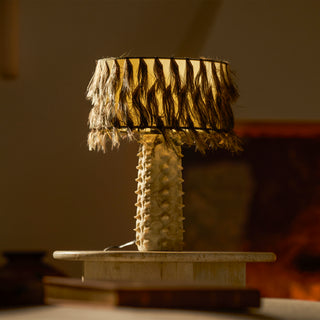 Esme Marble Totem Table Lamp