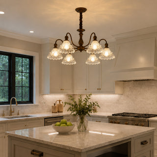 Evadne Glass Chandelier