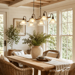 Evadne Glass Pendant Light