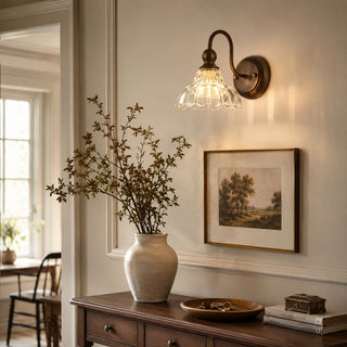 Evadne Glass Wall Sconce