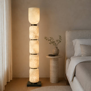Ficupala Alabaster Floor Lamp