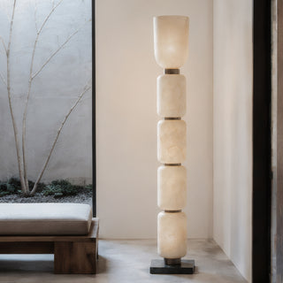 Ficupala Alabaster Floor Lamp