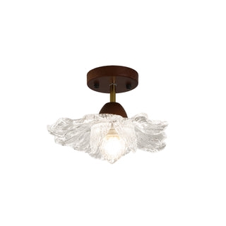 Fiore Floral Glass Flush Mount