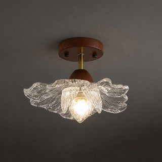 Fiore Floral Glass Flush Mount