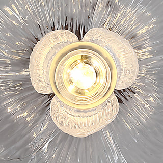 Fiore Floral Glass Flush Mount