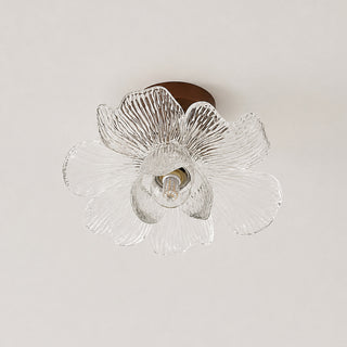 Fiore Floral Glass Flush Mount