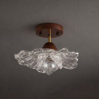 Fiore Floral Glass Flush Mount