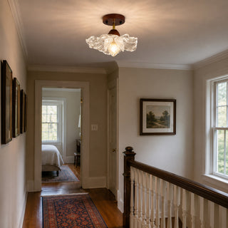Fiore Floral Glass Flush Mount