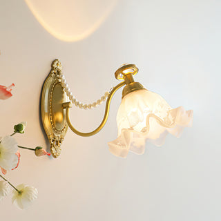 Floral Glass Wall Lamp