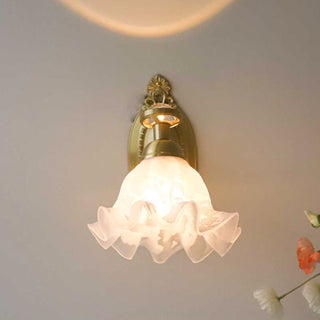 Floral Glass Wall Lamp