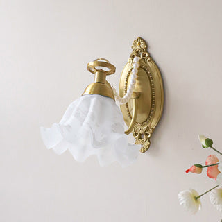 Floral Glass Wall Lamp