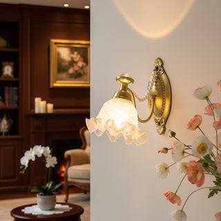 Floral Glass Wall Lamp