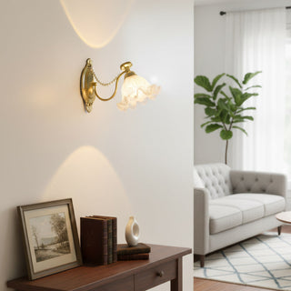 Floral Glass Wall Lamp