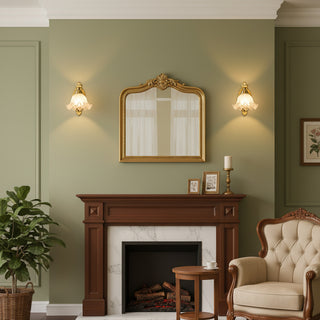 Floral Glass Wall Lamp