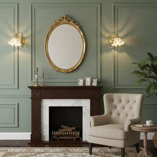 Floral Glass Wall Lamp