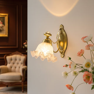 Floral Glass Wall Lamp