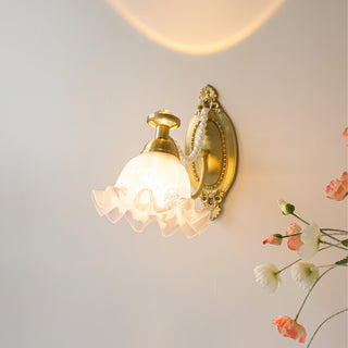 Floral Glass Wall Lamp