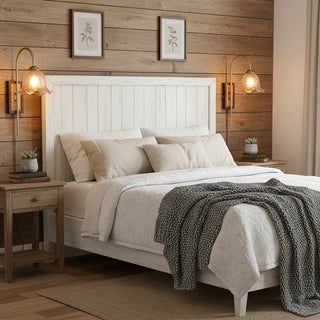 Schlafzimmer Messing 7,9" Wandleuchte aus Blumenglas 