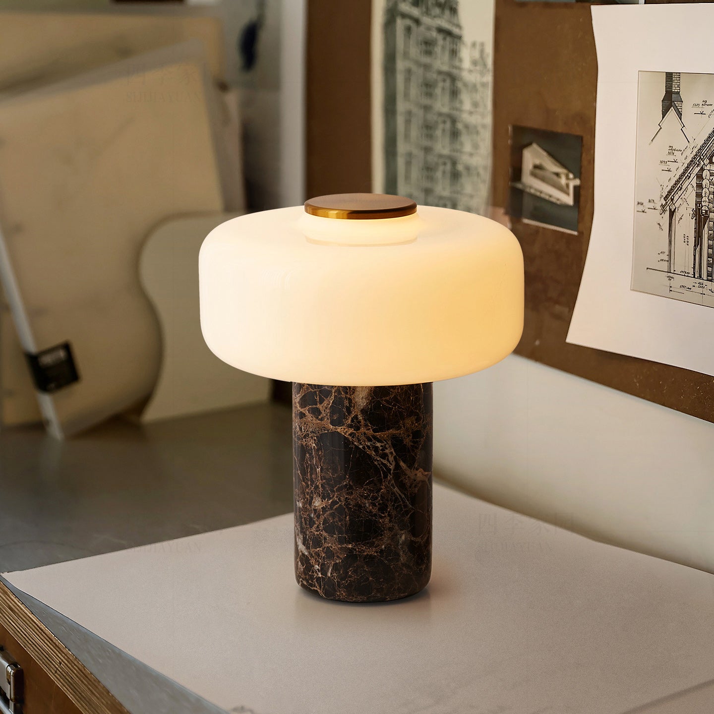Fonte Marble Rechargeable Table Lamp