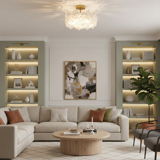 Four-Leaf Clover Glass Ceiling Lamp