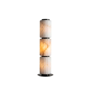 Fulcrum Column Alabaster Floor Lamp