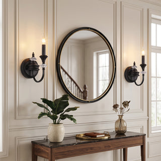 Gabriel Crystal Candelabra Sconce