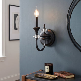 Gabriel Crystal Candelabra Sconce