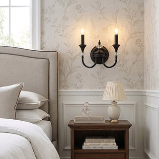 Gabriel Crystal Candelabra Sconce