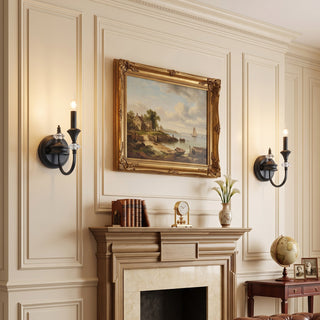 Gabriel Crystal Candelabra Sconce