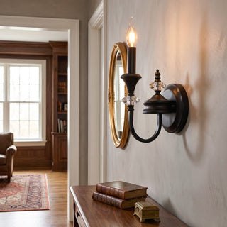 Gabriel Crystal Candelabra Sconce