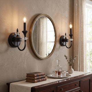 Gabriel Crystal Candelabra Sconce