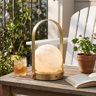 Alabaster Portable Lantern Table Lamp – detail 4