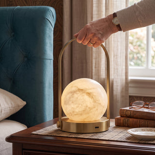 Alabaster Portable Lantern Table Lamp – detail 13