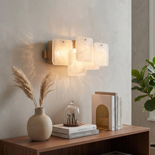 Glacia Overlapping Glass Sconce