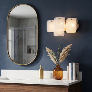 Glacia Overlapping Glass Sconce