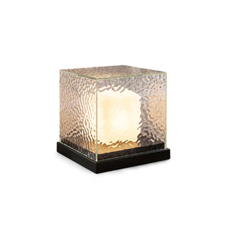 Glacial Glass Cube Table Lamp