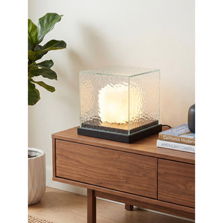 Glacial Glass Cube Table Lamp
