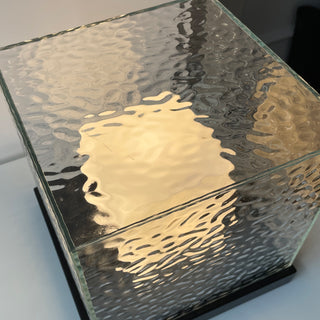 Glacial Glass Cube Table Lamp