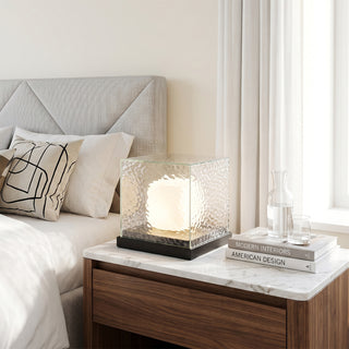 Glacial Glass Cube Table Lamp