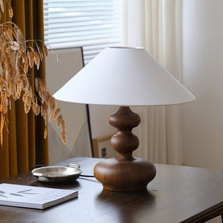 Gourdy Wooden Table Lamp